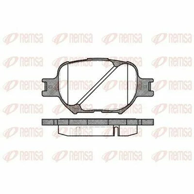 Promo Stagionale REMSA 0742.00 Kit Pastiglie Freno, Freno a Disco