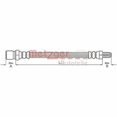 Economico METZGER 4118481 Flessibile del Freno