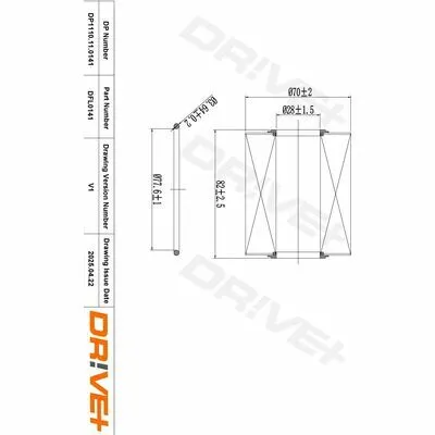 DR!VE+ DP1110.11.0141 Filtro Olio Nuova Collezione