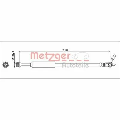 Compra Adesso METZGER 4111629 Flessibile del Freno