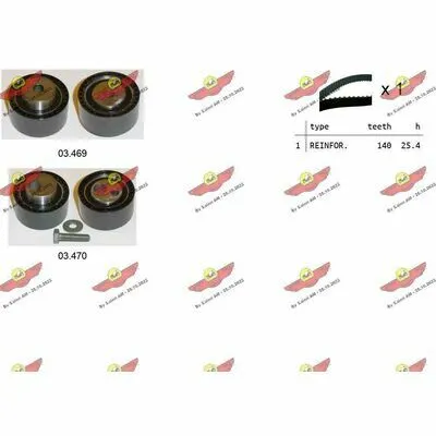 Miglior Prezzo AUTOKIT 04.5104 Kit Cinghie Dentate