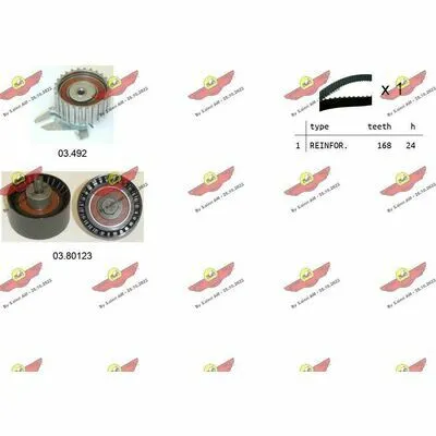 AUTOKIT 04.5133 Kit Cinghie Dentate Non Perdere