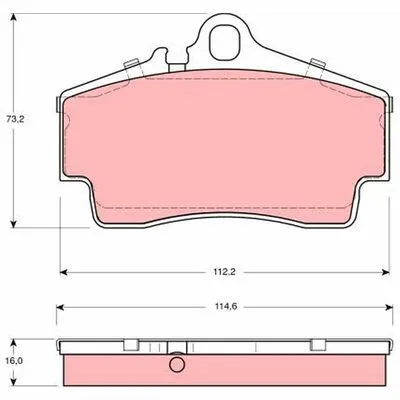 Affare TRW GDB1395 Kit Pastiglie Freno, Freno a Disco