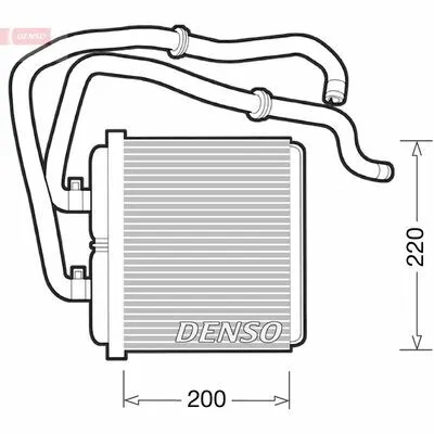Affare DENSO DRR12003 Scambiatore Calore, Riscaldamento Abitacolo